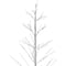 6ft. Pre-Lit White Birch Twig Artificial Tree, Pure White LED Lights